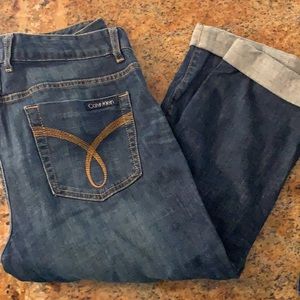 CK Cropped Cuffed Jeans